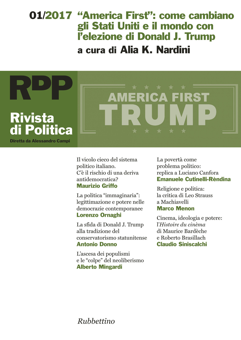 Rivista di politica. Vol. 1: «America First»: come cambiano gli …