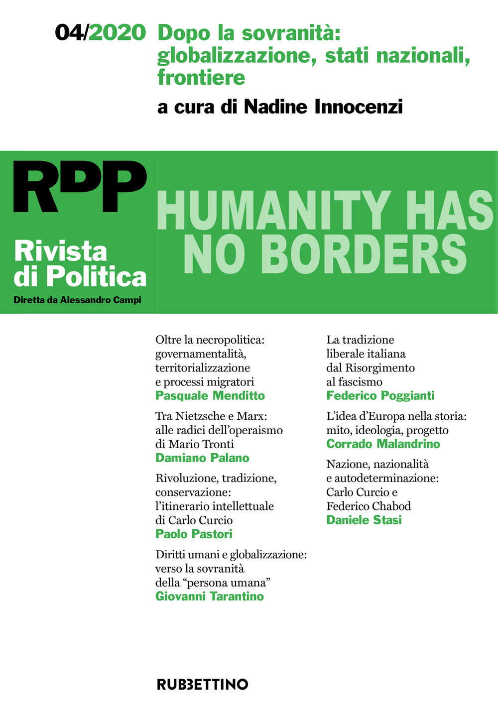Rivista di politica. Vol. 4: Dopo la sovranità: globalizzazione, stati …