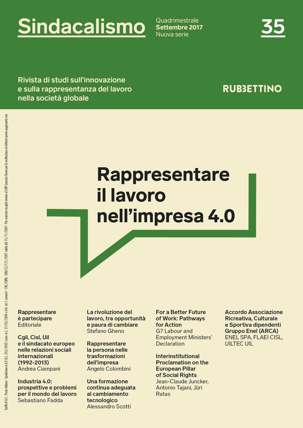 Sindacalismo. Rivista di studi sull'innovazione e sulla rappresentanza del lavoro …