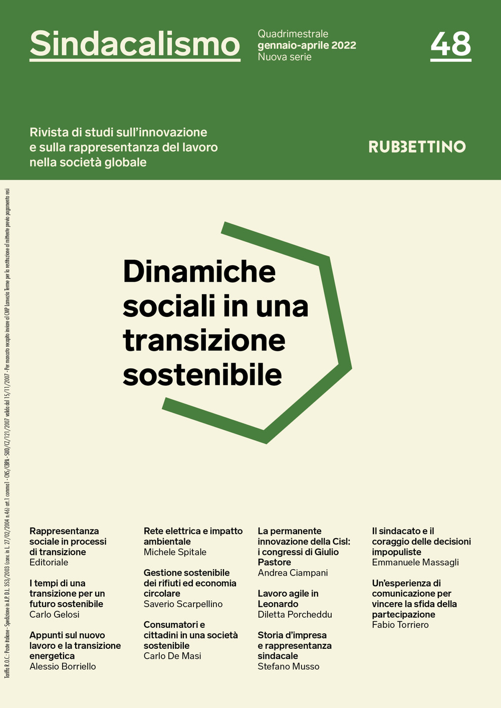 Sindacalismo. Rivista di studi sull'innovazione e sulla rappresentanza del lavoro …