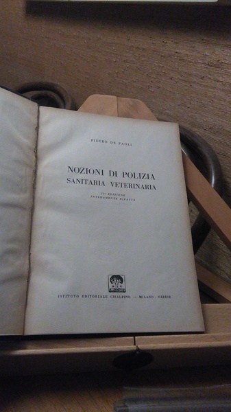 NOZIONI DI POLIZIA SANITARIA VETERINARIA