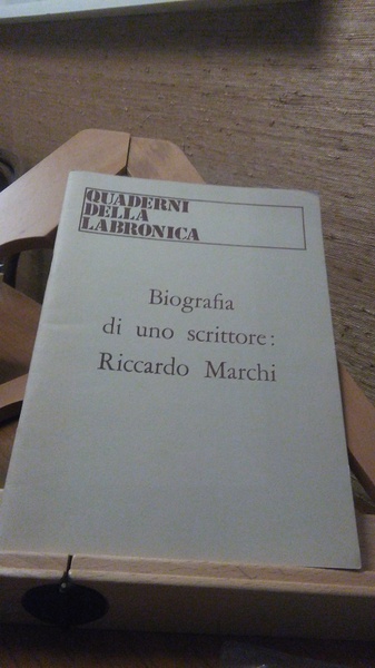 BIOGRAFIA DI UNO SCRITTORE: RICCARDO MARCHI