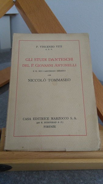 GLI STUDI DANTESCHI DEL P. GIOVANNI ANTONELLI E IL SUO …