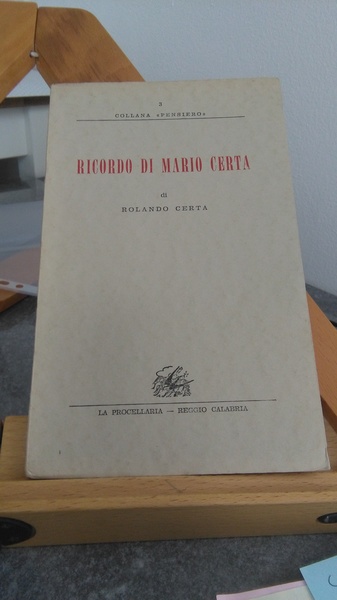 RICORDO DI MARIO CERTA