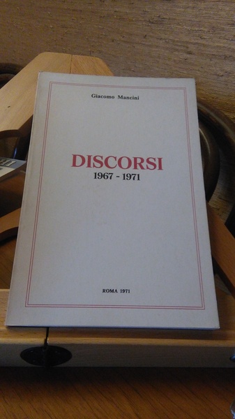 DISCORSI 1967 - 1971