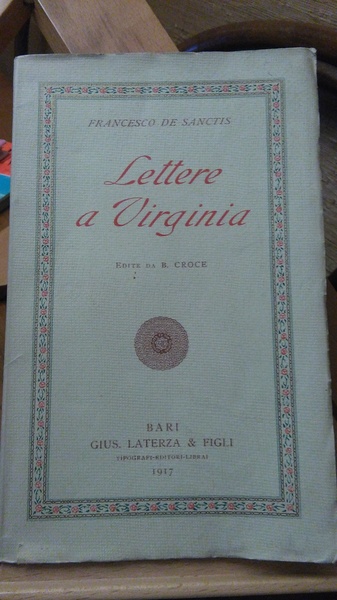 LETTERE A VIRGINA edita da B. Croce