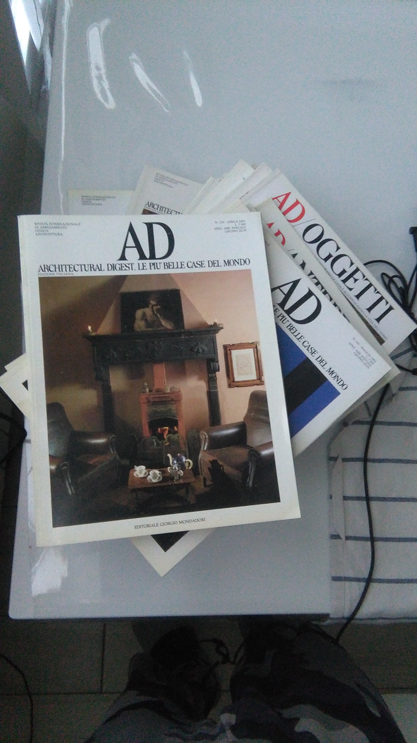 ARCHITECTURAL DIGEST 1991. 1O NUMERI ( MANCANO FEBBARIO E AGOSTO) …