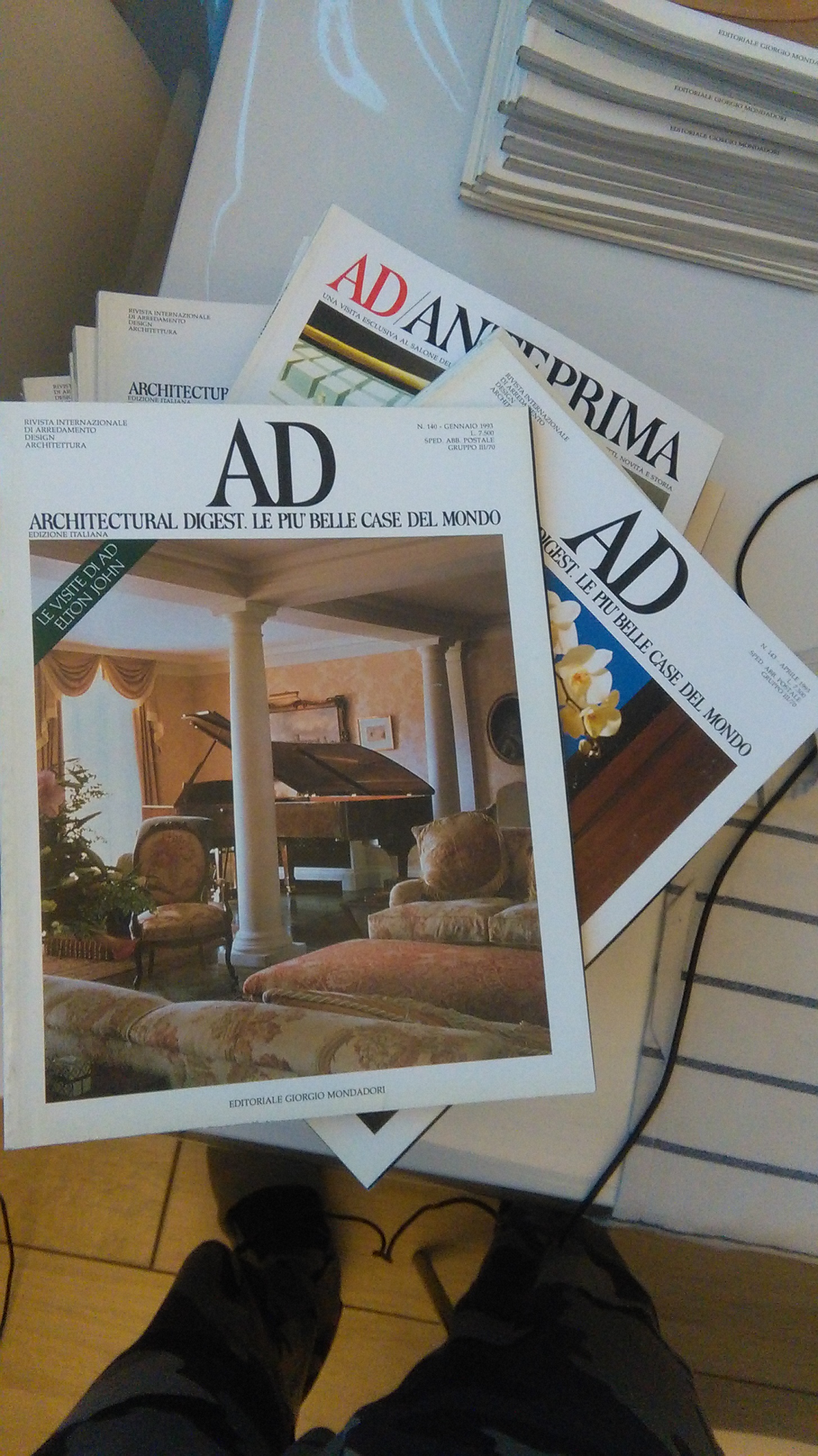 ARCHITECTURAL DIGEST 1994. ANNATA COMPLETA + 6 ALLEGATI