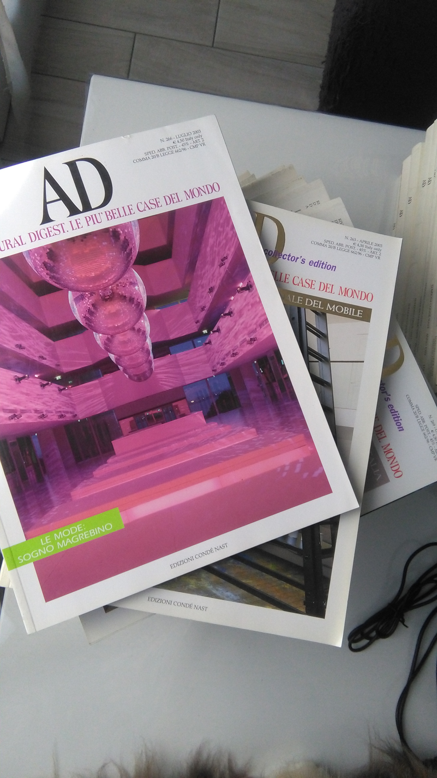 ARCHITECTURAL DIGEST 2003. ANNATA COMPLETA + 12 SUPPLEMENTI
