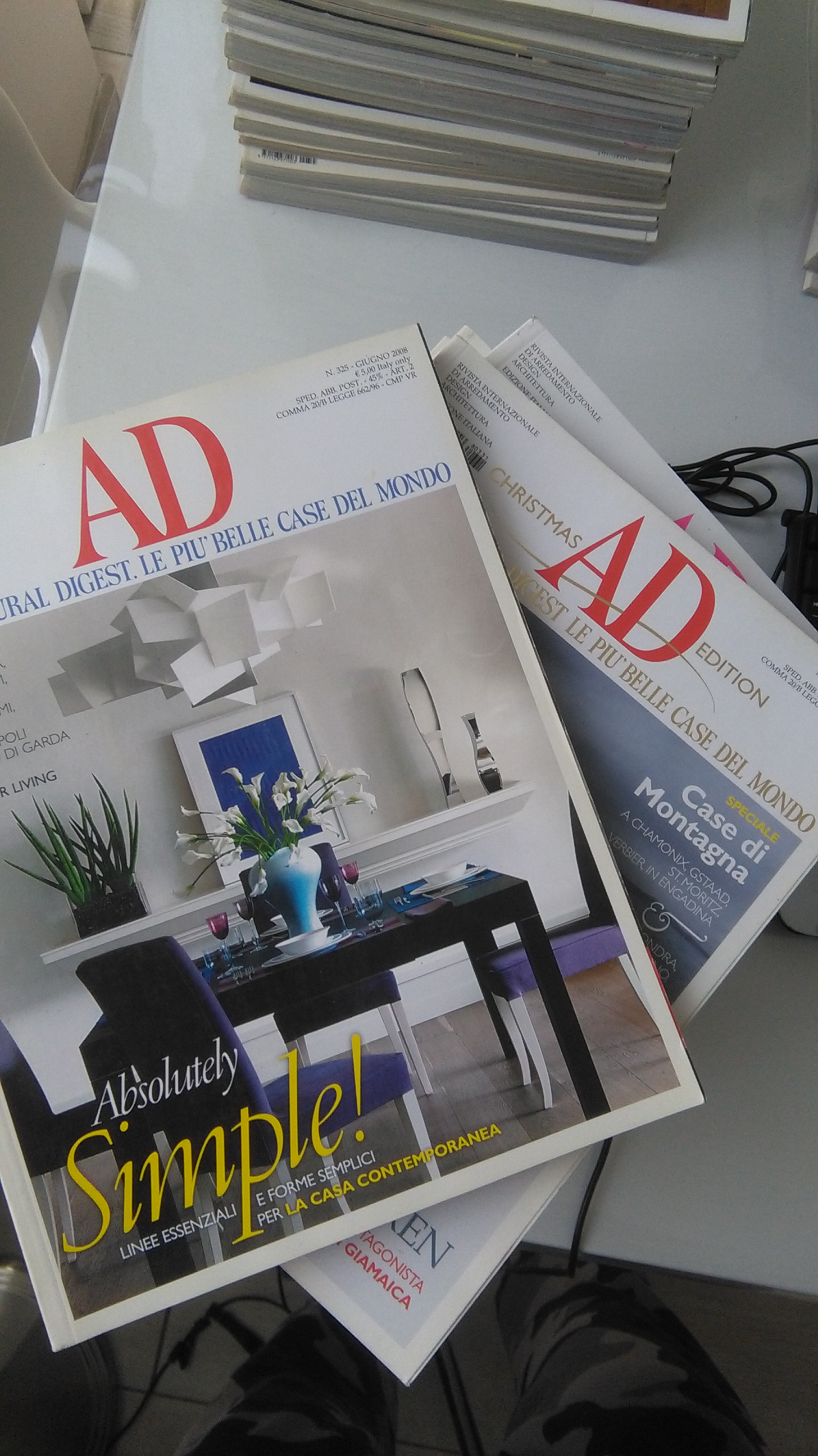 ARCHITECTURAL DIGEST 2008. ANNATA COMPLETA + 7 SUPPLEMENTI