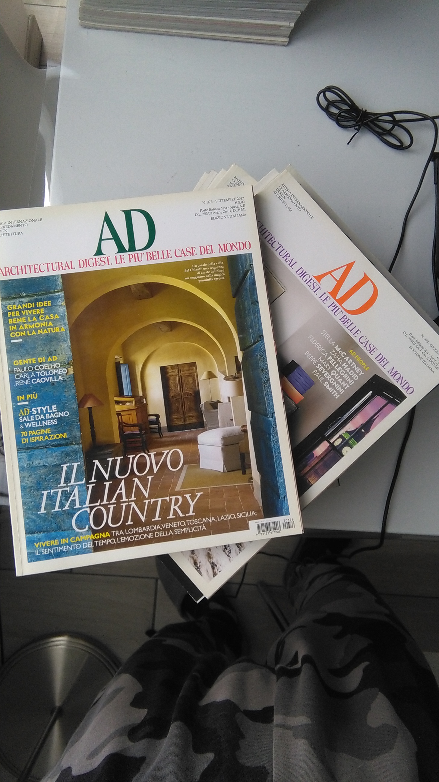 ARCHITECTURAL DIGEST 2012. ANNATA COMPLETA + 3 SUPPLEMENTI