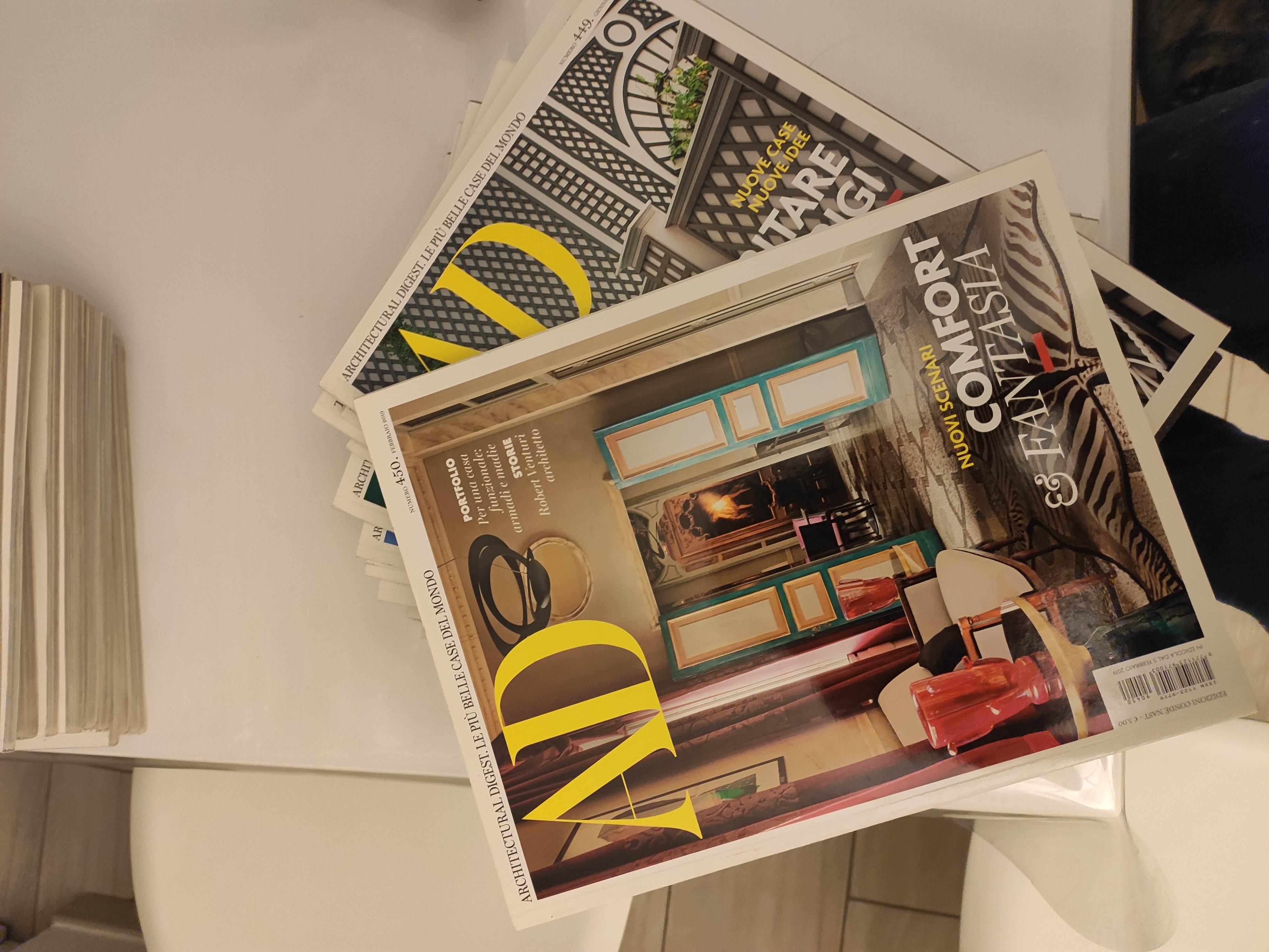 ARCHITECTURAL DIGEST 2019. ANNATA COMPLETA + 3 SUPPLEMENTI