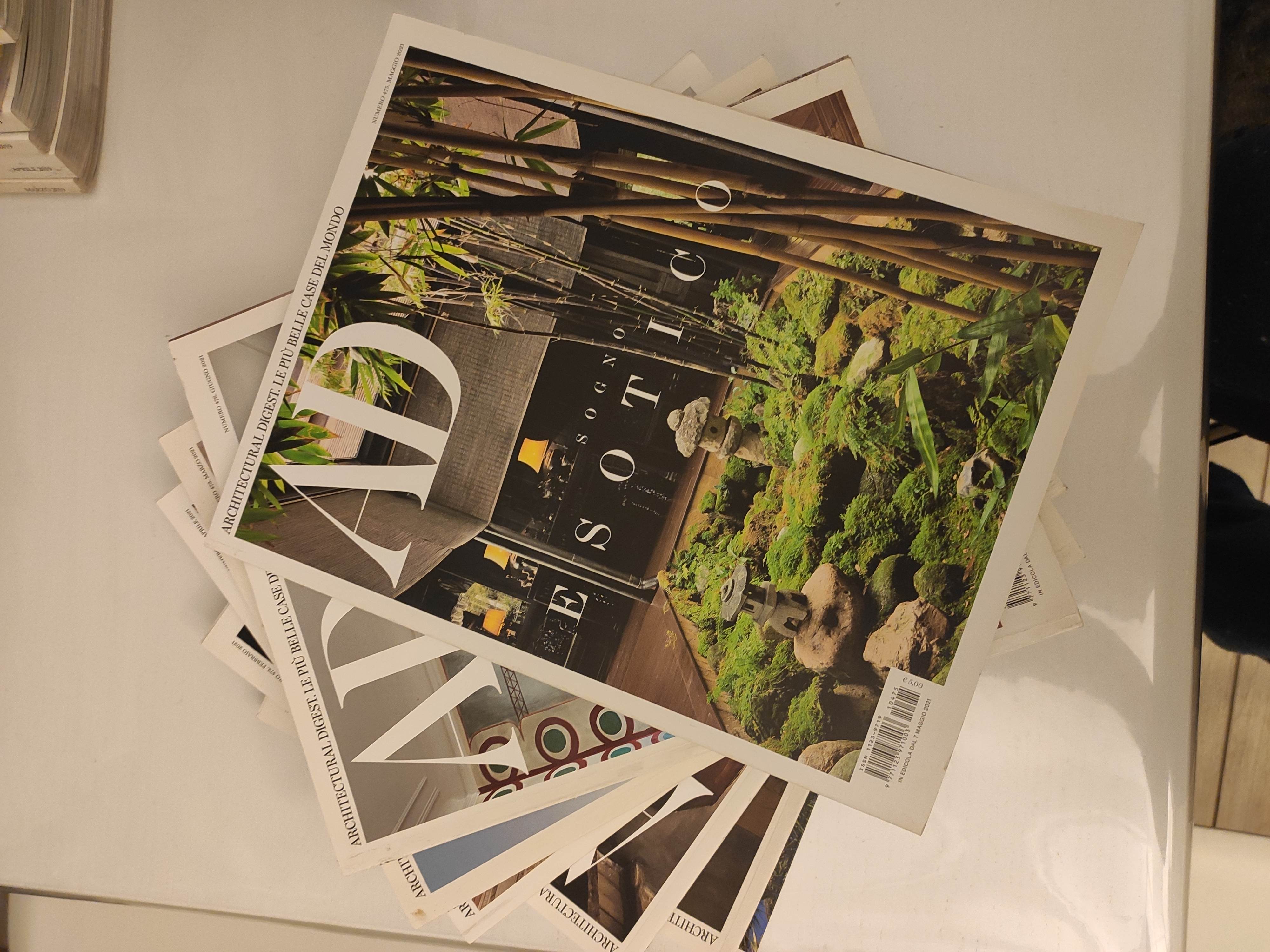 ARCHITECTURAL DIGEST 2021. DA GENNAIO A GIUGNO + 1 SUPPLEMENTO