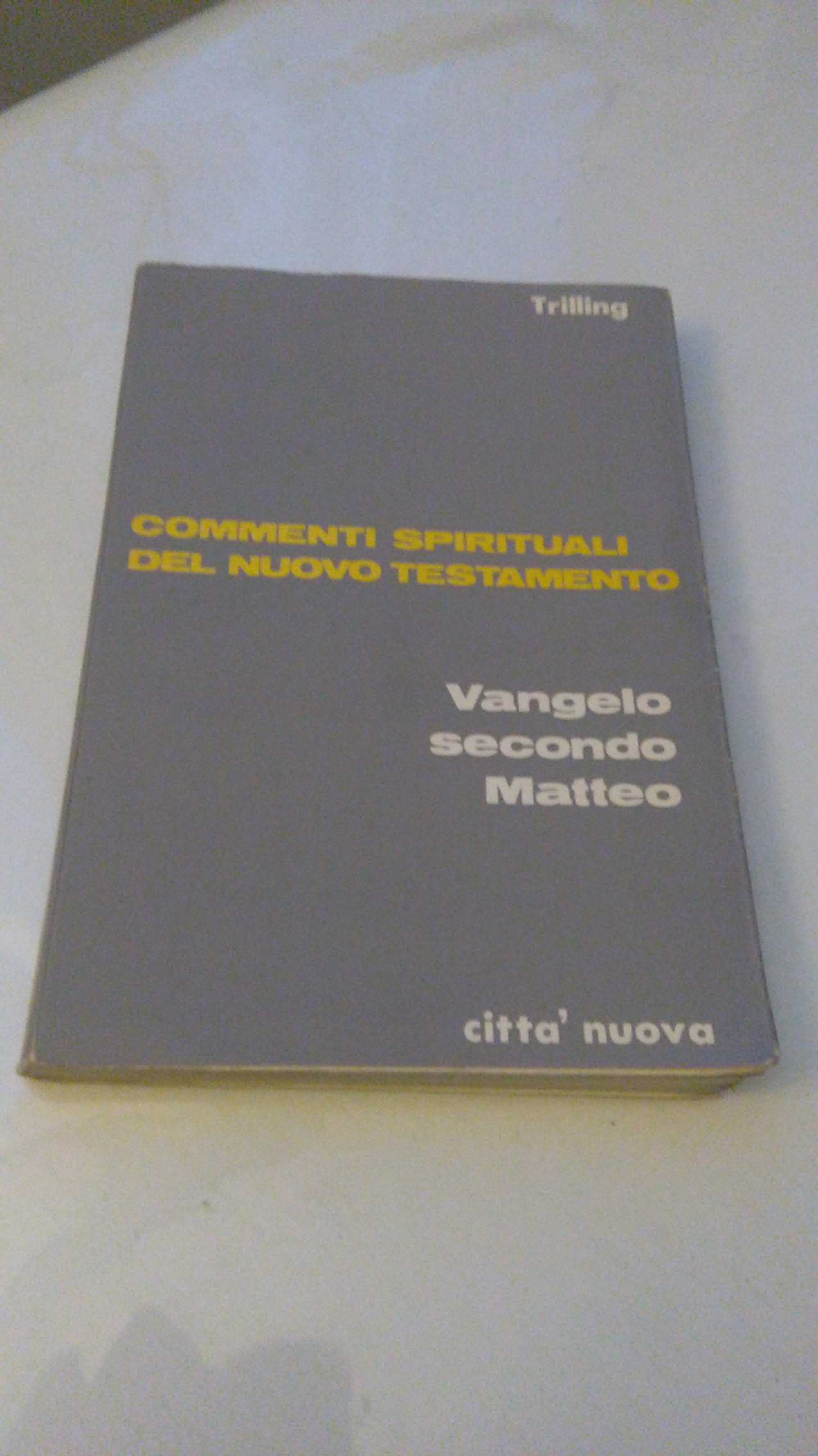 COMMENTI SPIRITUALI DEL NUOVO TESTAMENTO. VANGELO SECONDO MATTEO. VOL I.