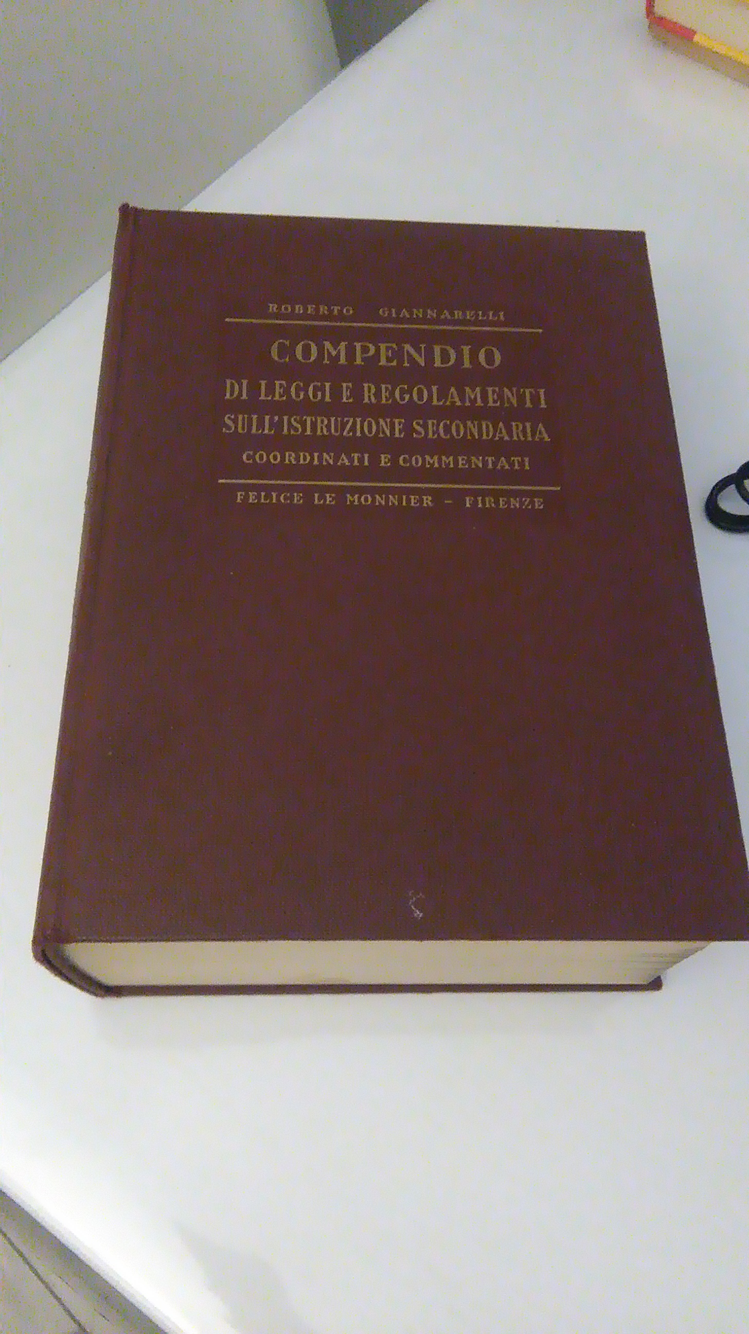 COMPENDIO DI LEGGI E REGOLAMENTI SULL'ISTRUZIONE SECONDARIA