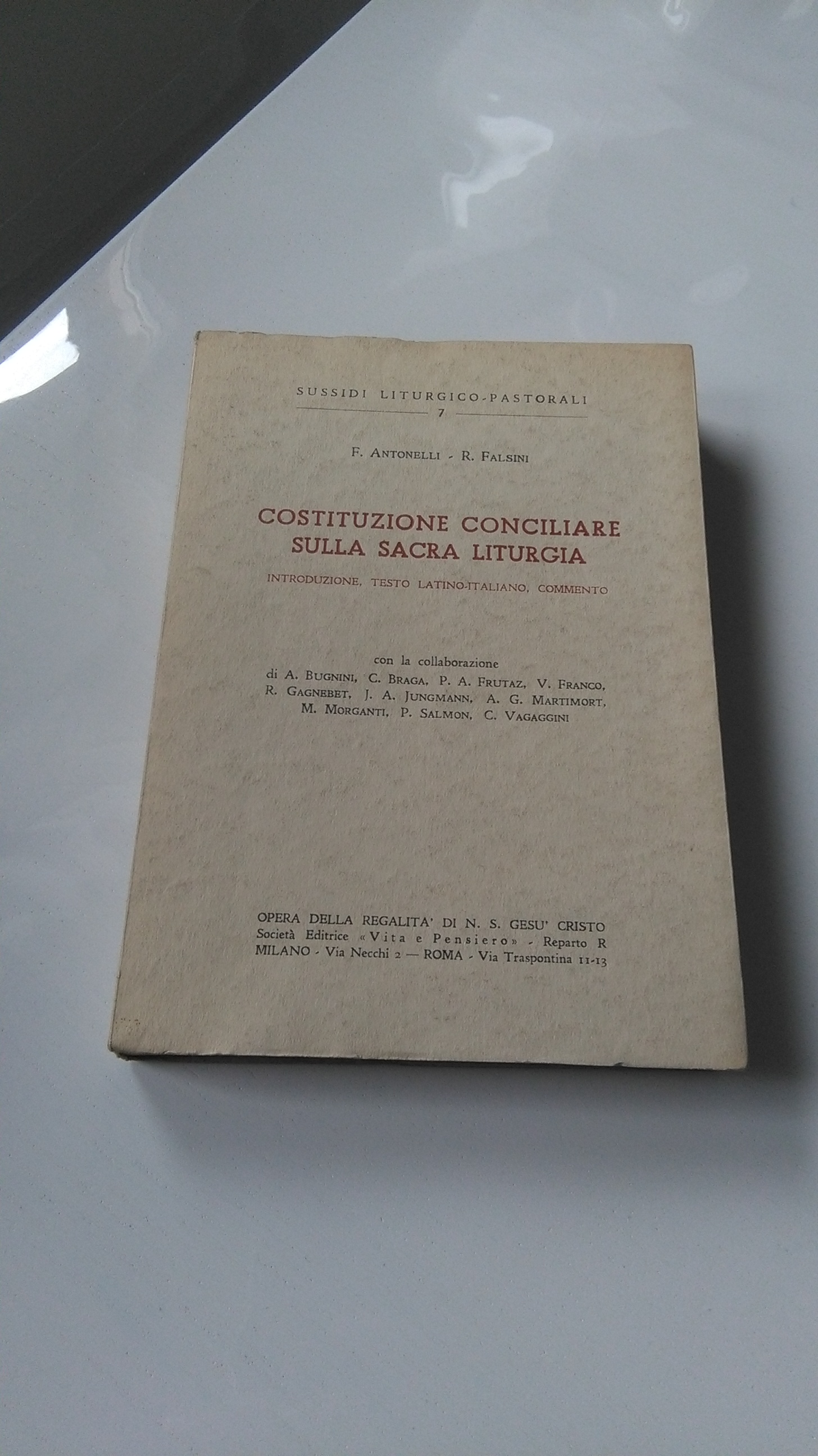 COSTITUZIONE CONCILIARE SULLA SACRA LITURGIA