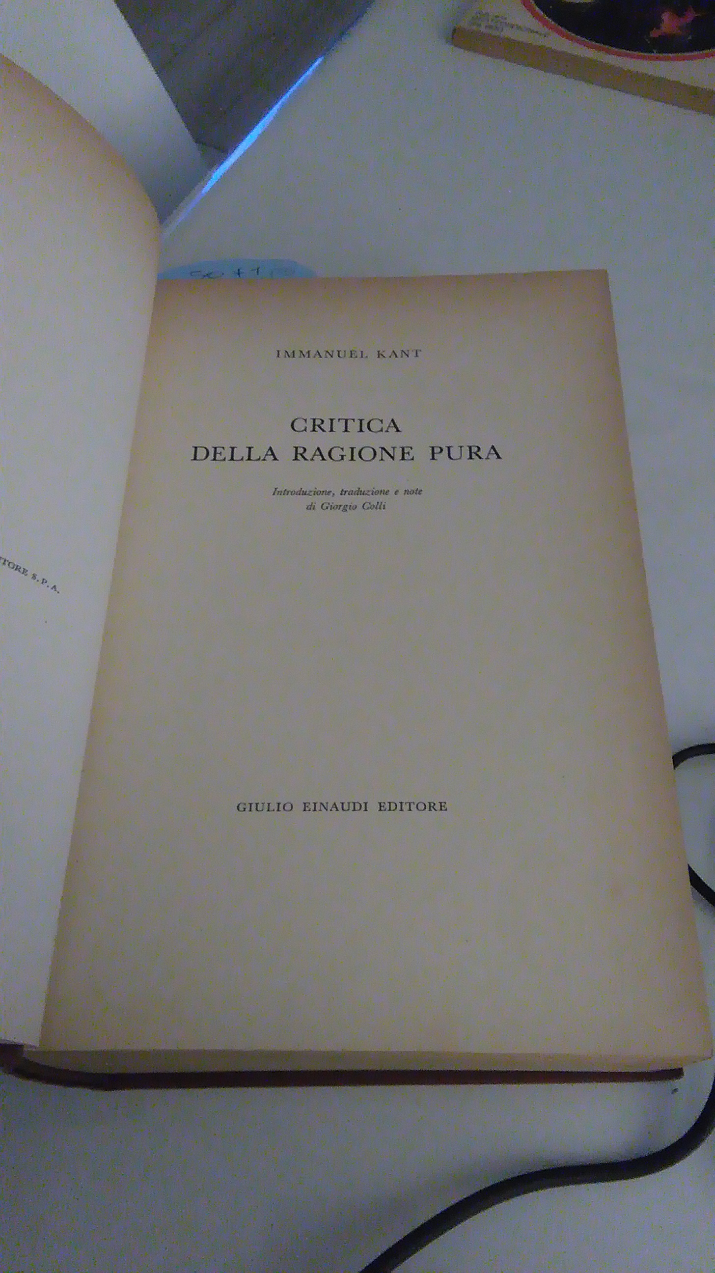 CRITICA DELLA RAGIONE PURA