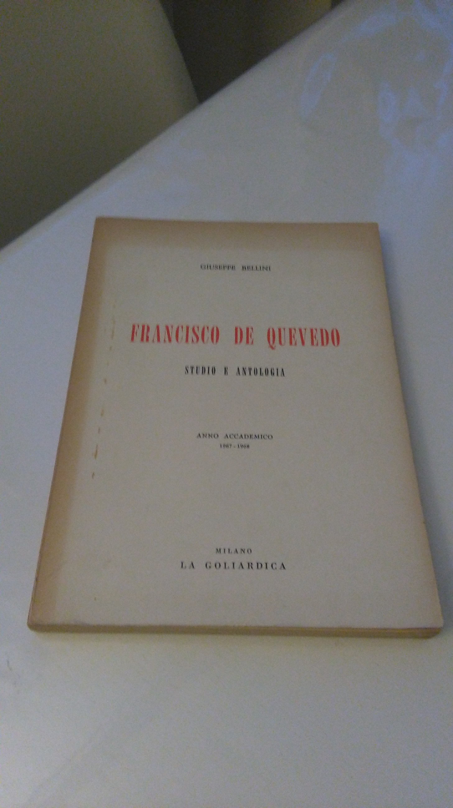 FRANCISCO DE QUEVEDO STUDIO E ANTOLOGIA