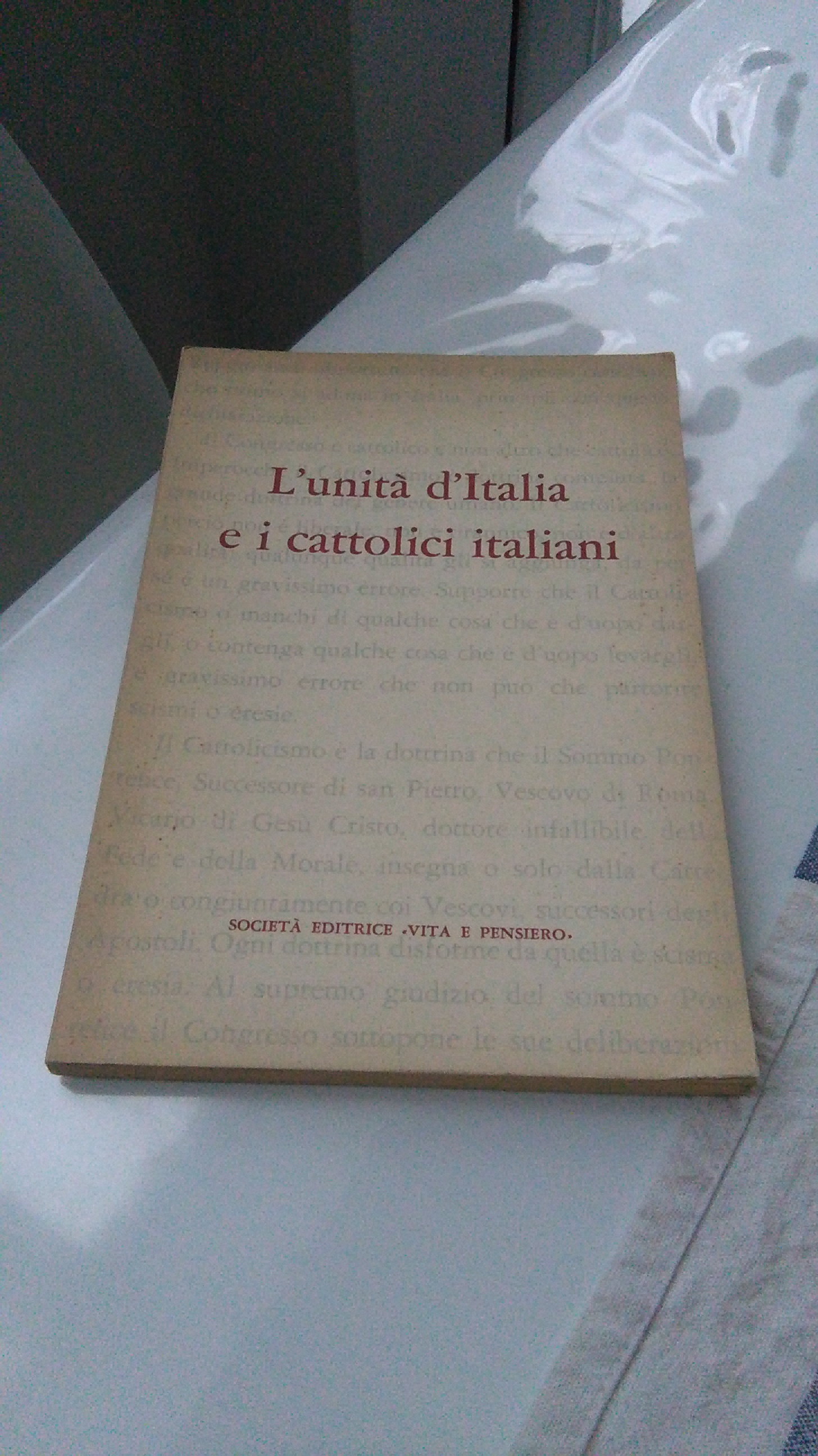 L'UNITà D'ITALIA E I CATTOLICI ITALIANI