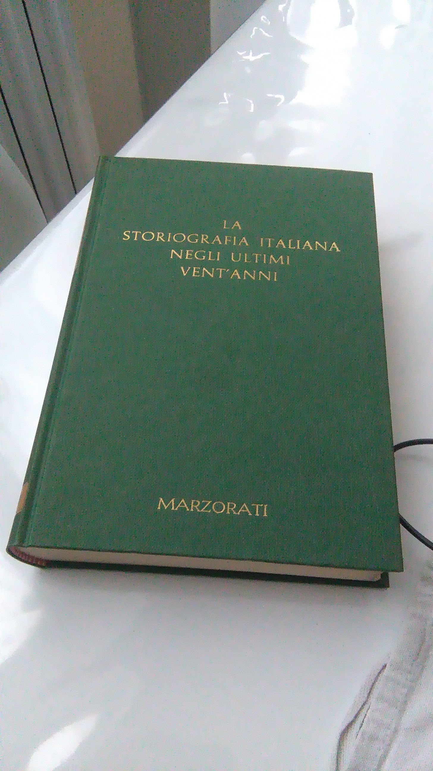 LA STORIOGRAFIA ITALINA NEGLI ULTIMI VENT'ANNI. VOL. 1