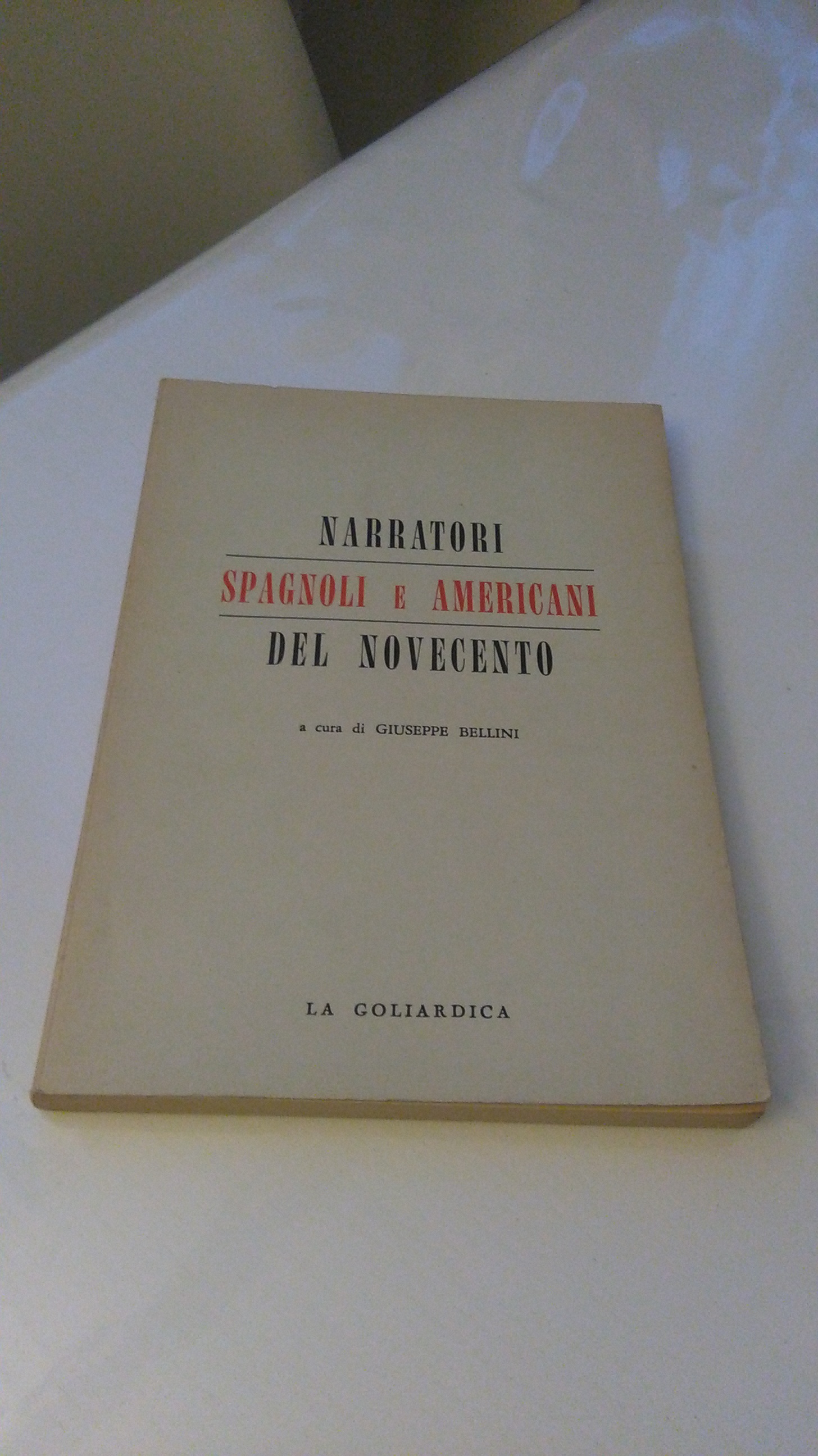NARRATORI SPAGNOLI E AMERICANI DEL NOVECENTO