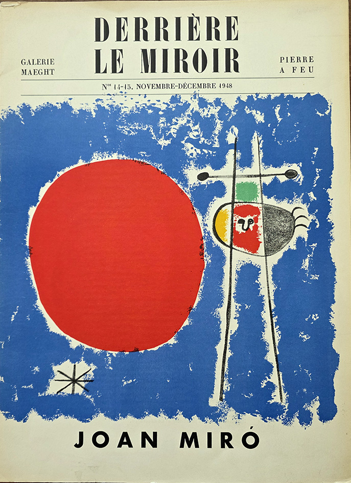 Derrière le Miroir n. 14/15. Novembre-Décembre 1948. Préface de Tristan …