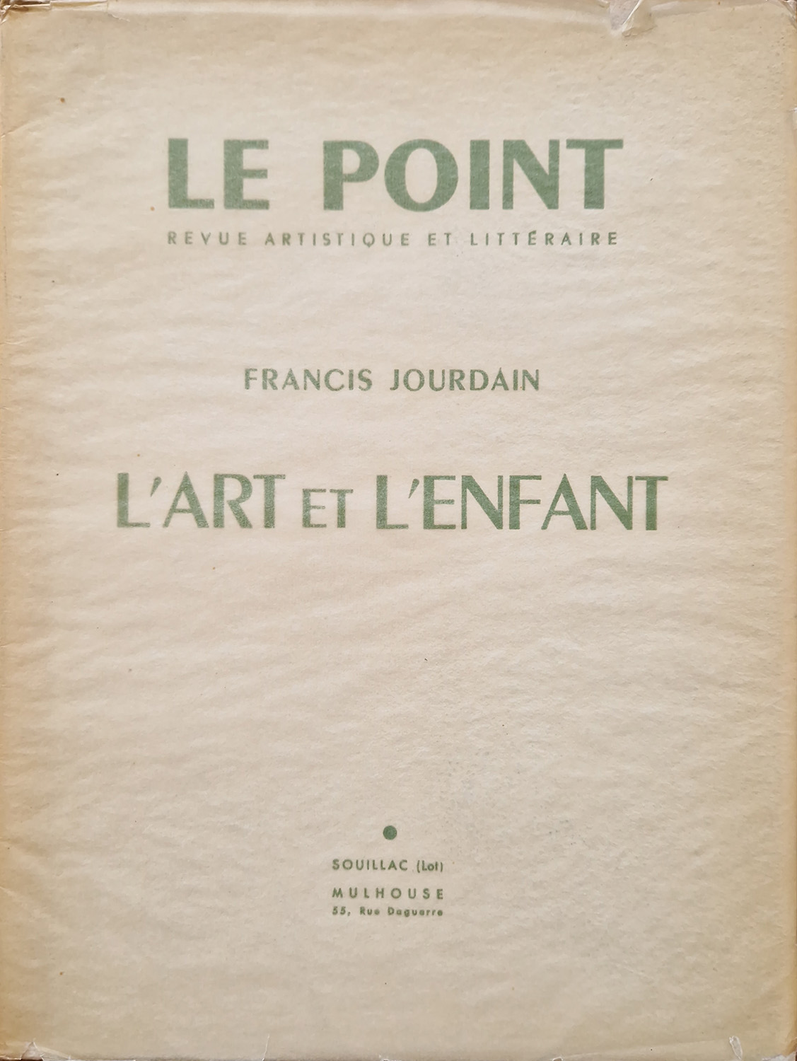L'art et l'enfant.