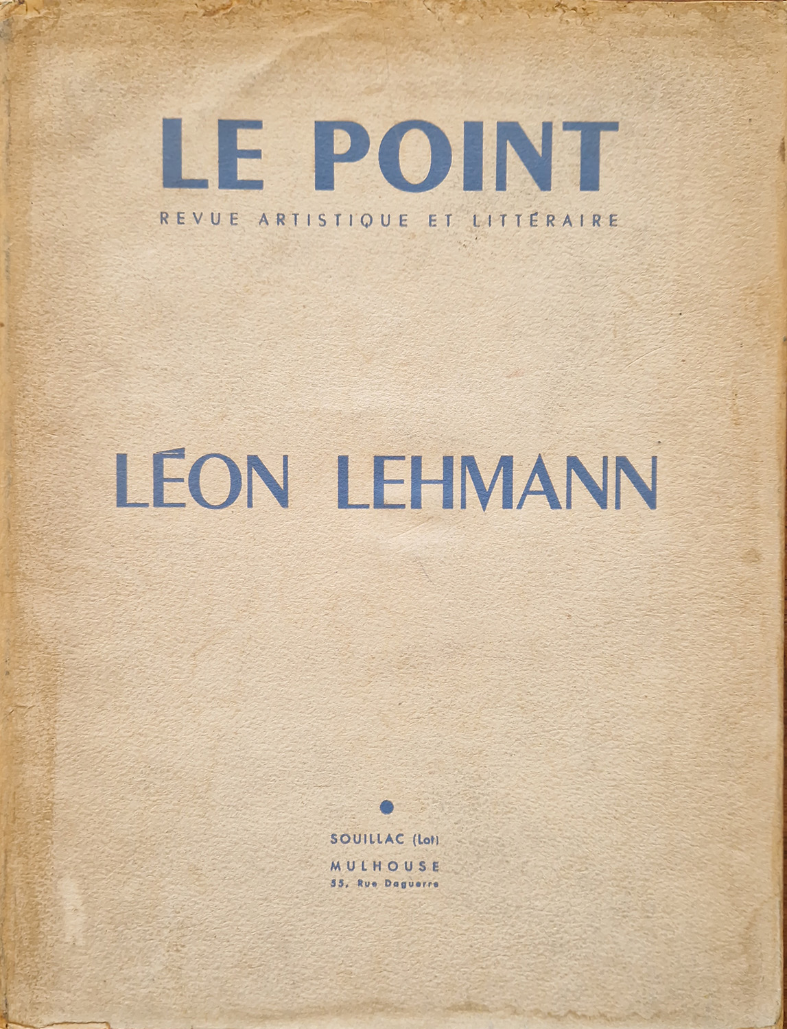 Le Point Revue Artistique et Littéraire.