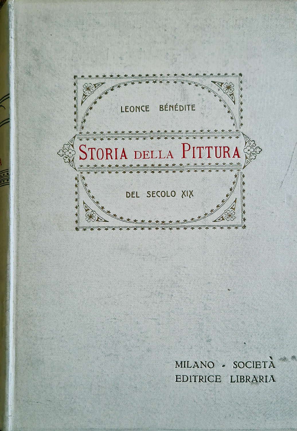 Storia della Pittura del secolo XIX.