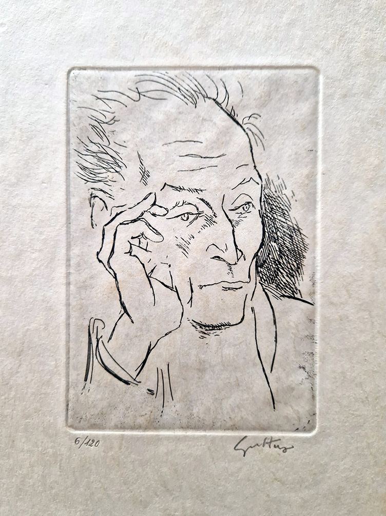 Una serata romana con Balthus. Con un'acquaforte di Renato Guttuso.