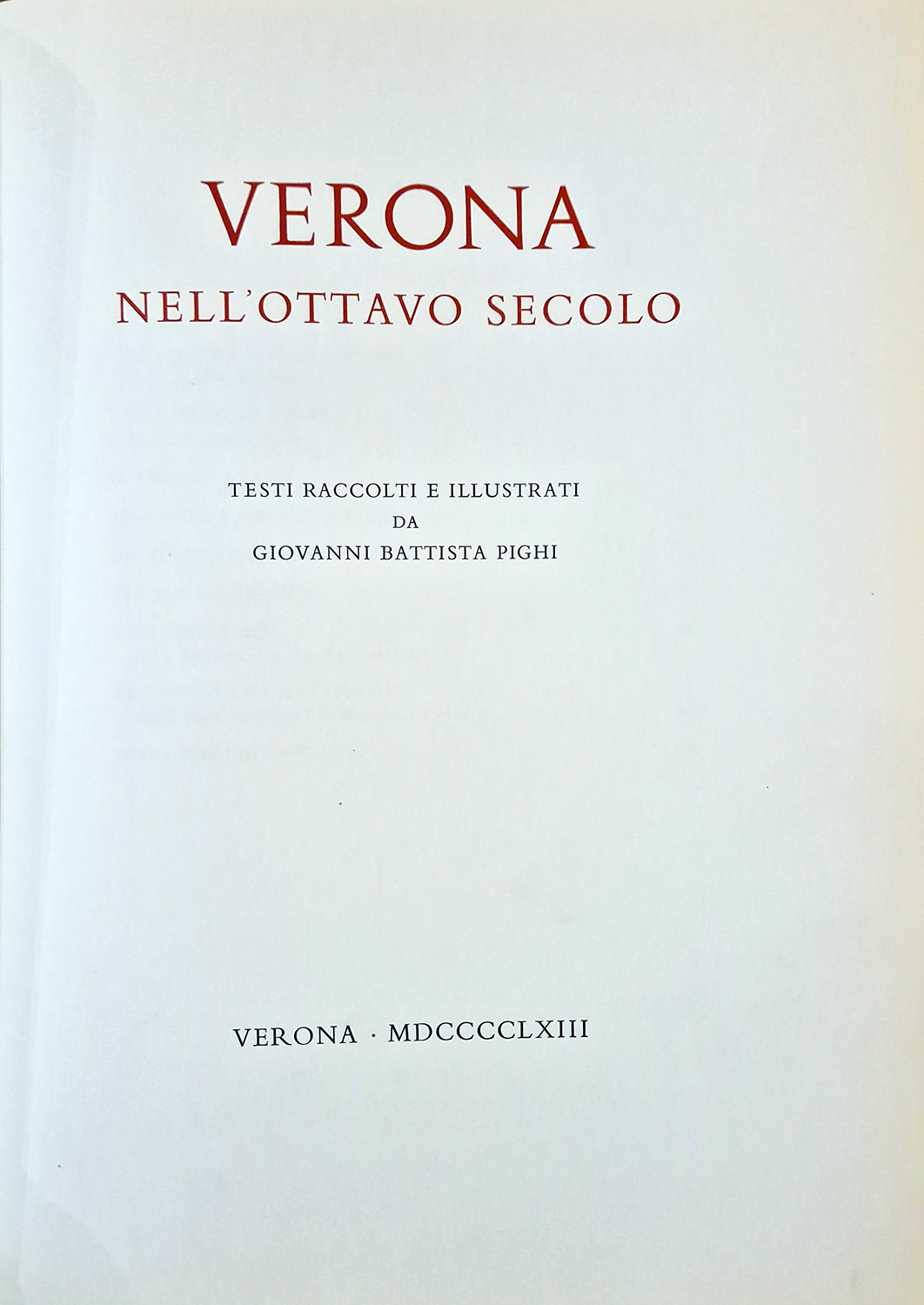 Verona nell'ottavo secolo.