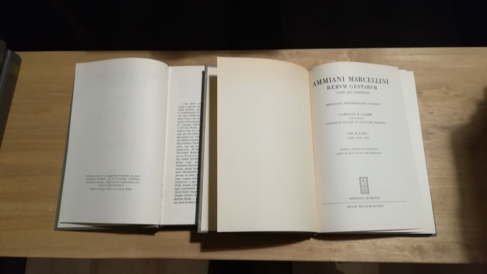 Ammiani Marcellini. Reru gestarum 2 vol Libri XIV-XXXI