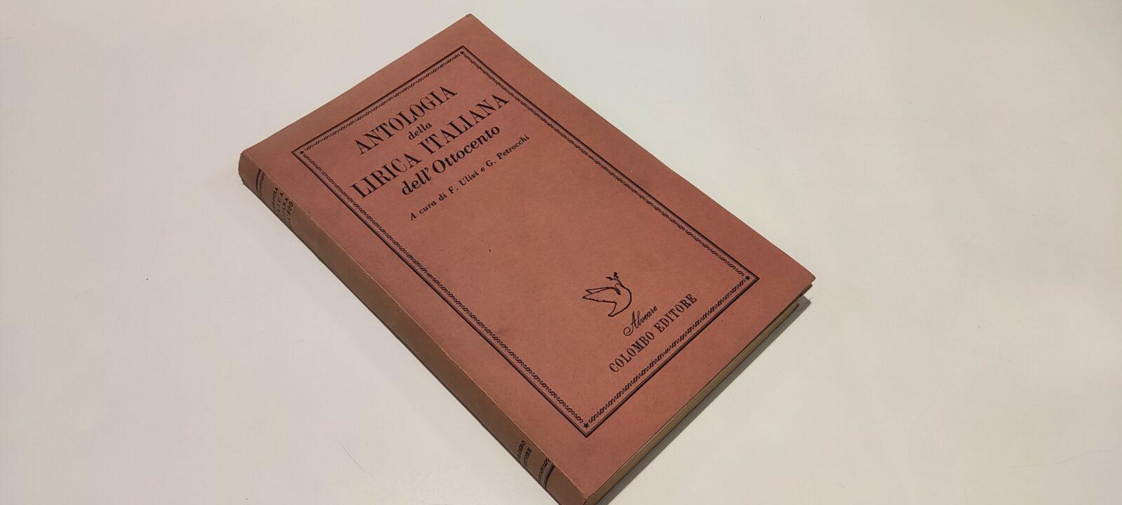 Antologia della Lirica Italiana dell'Ottocento (autografato)