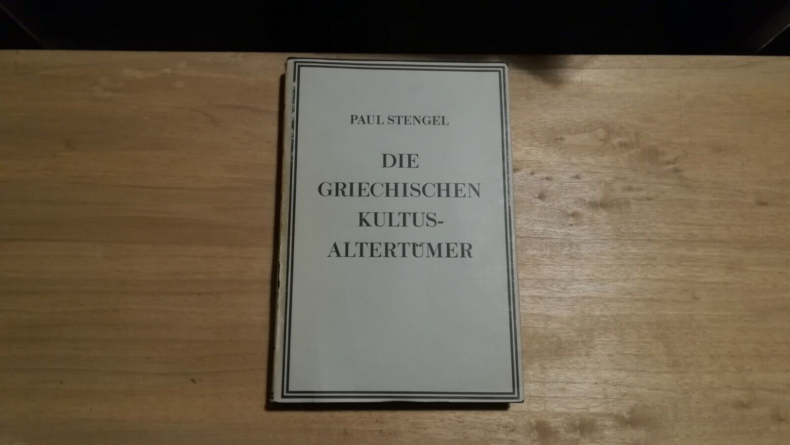 Die Griechischen Kultusaltertumer