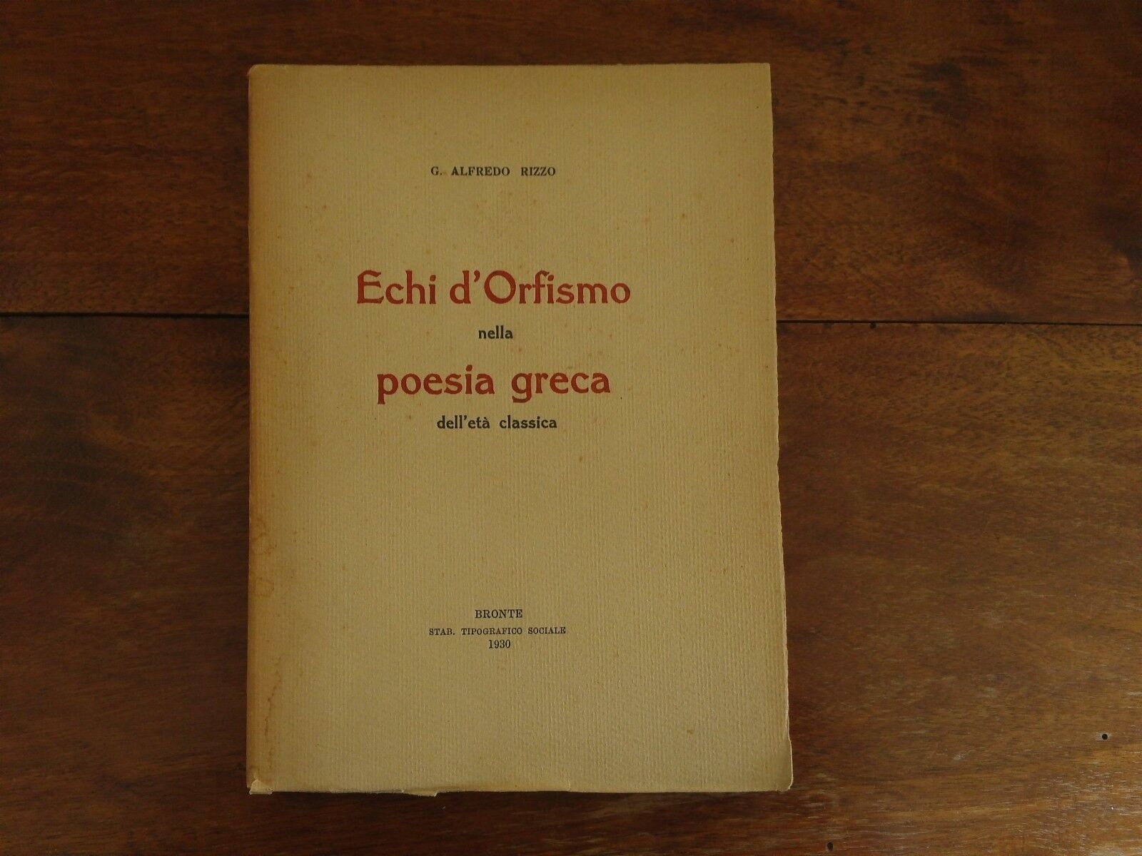 Echi d'Orfismo nella poesia greca dell'etа classica