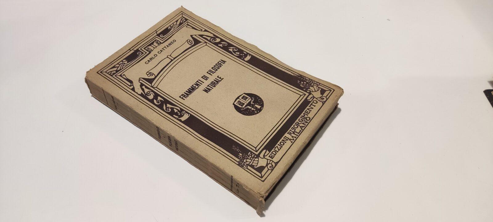 Frammenti Di Filosofia Naturale