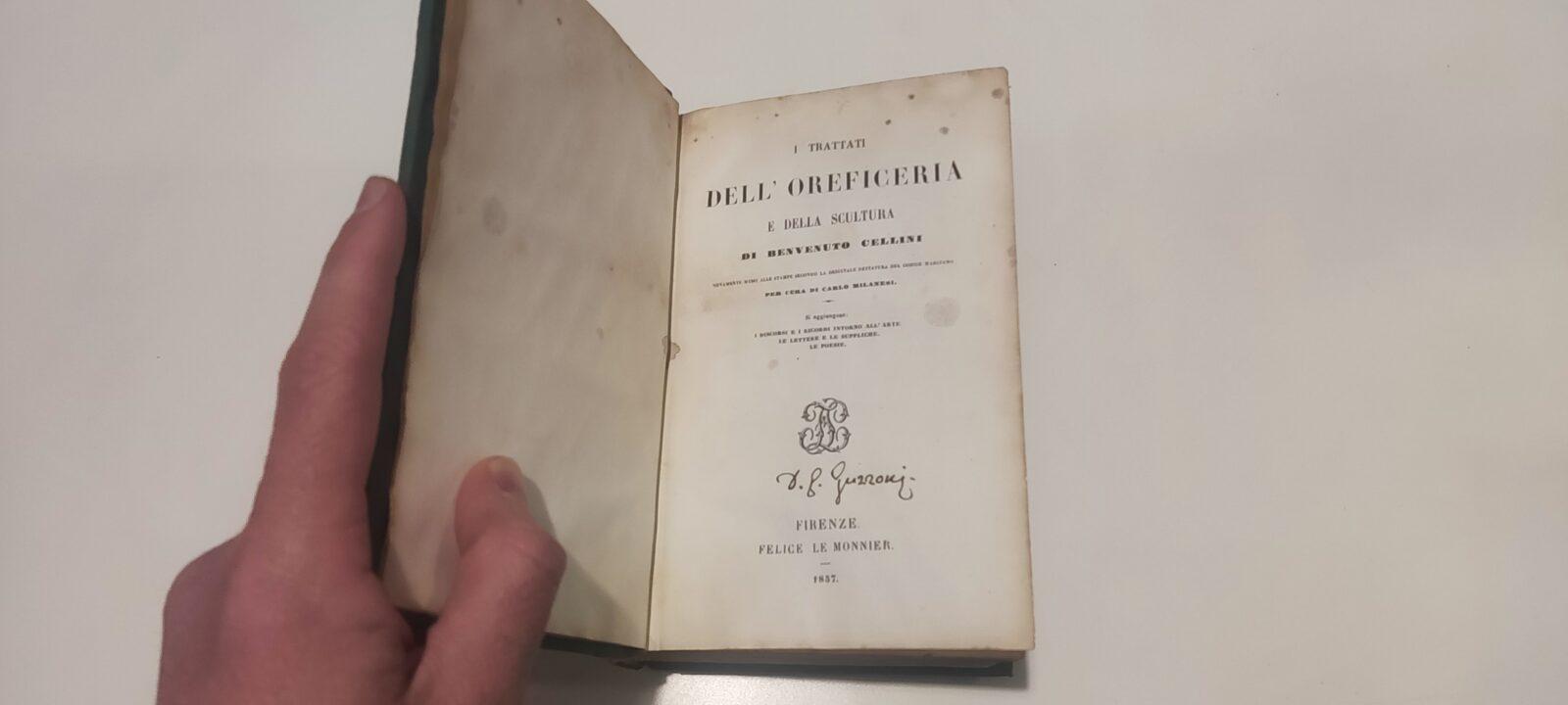 I trattati dell'oreficeria e della scultura