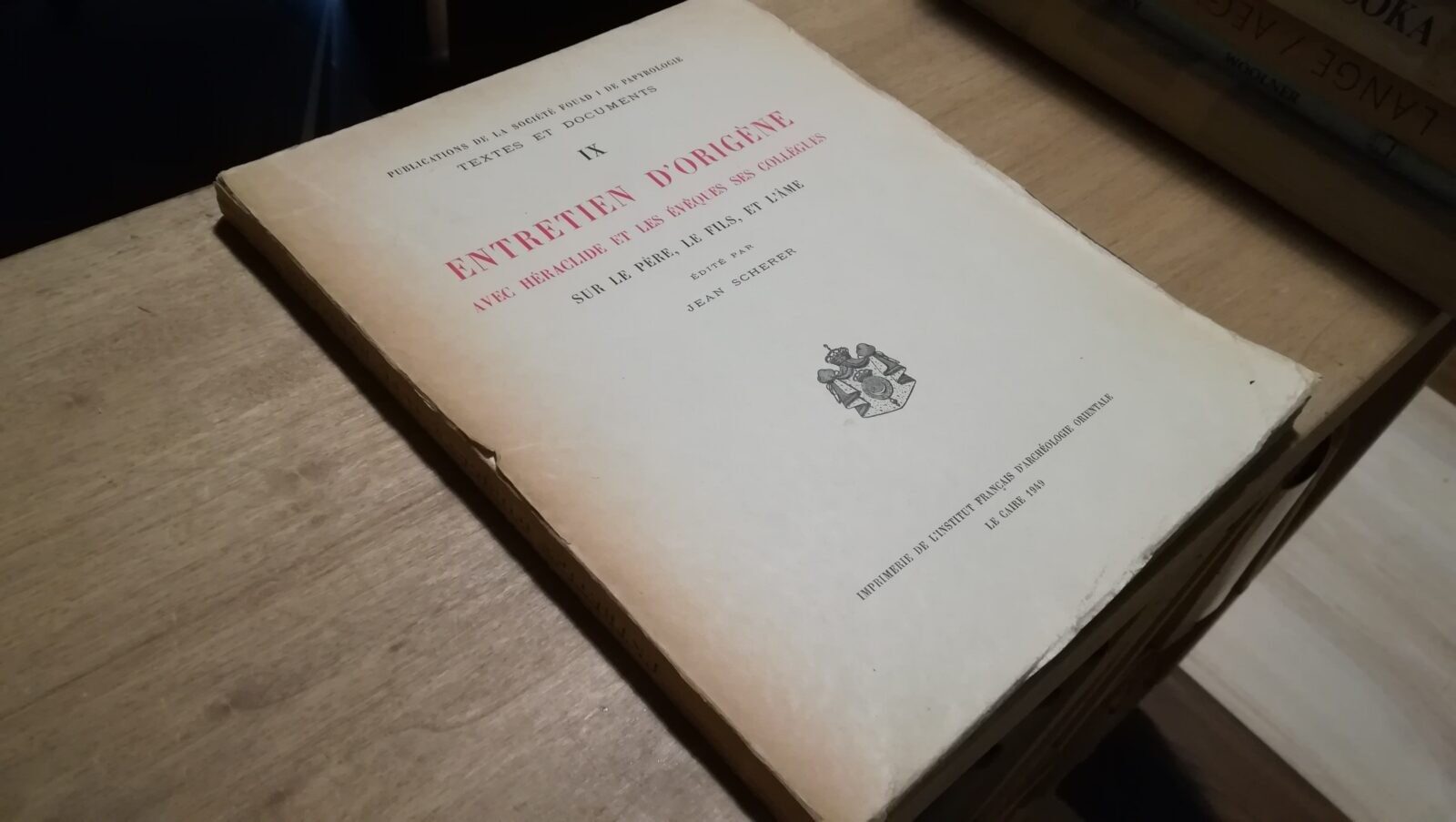 L'entretien d'Origиne avec Hиraclide et les иvаЄques ses collиgues sur …