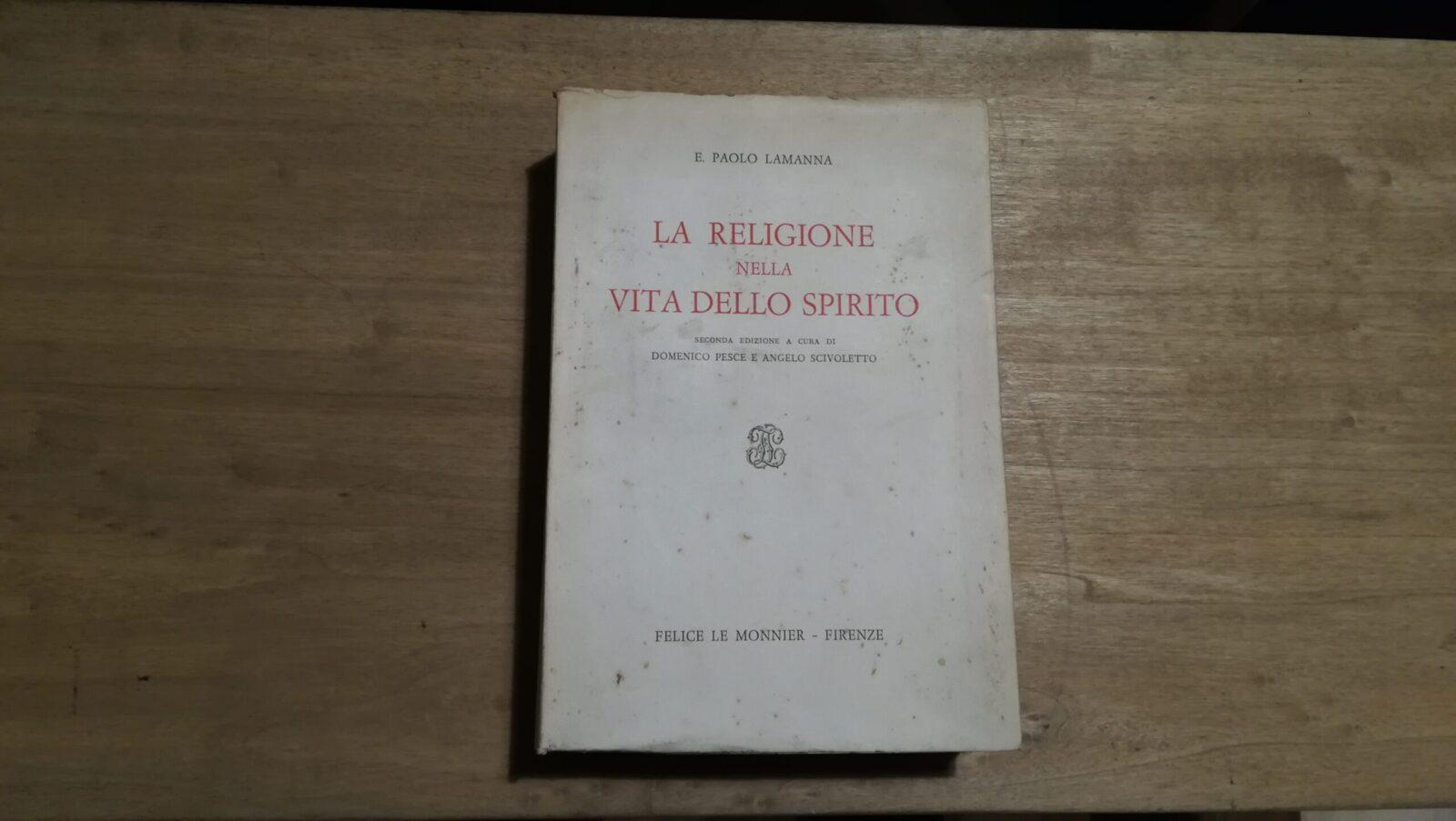 La religione nella vita dello Spirito