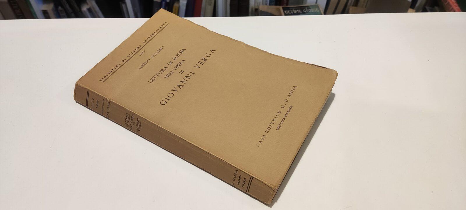 Lettura Di Poesia Nell'Opera di Giovanni Verga