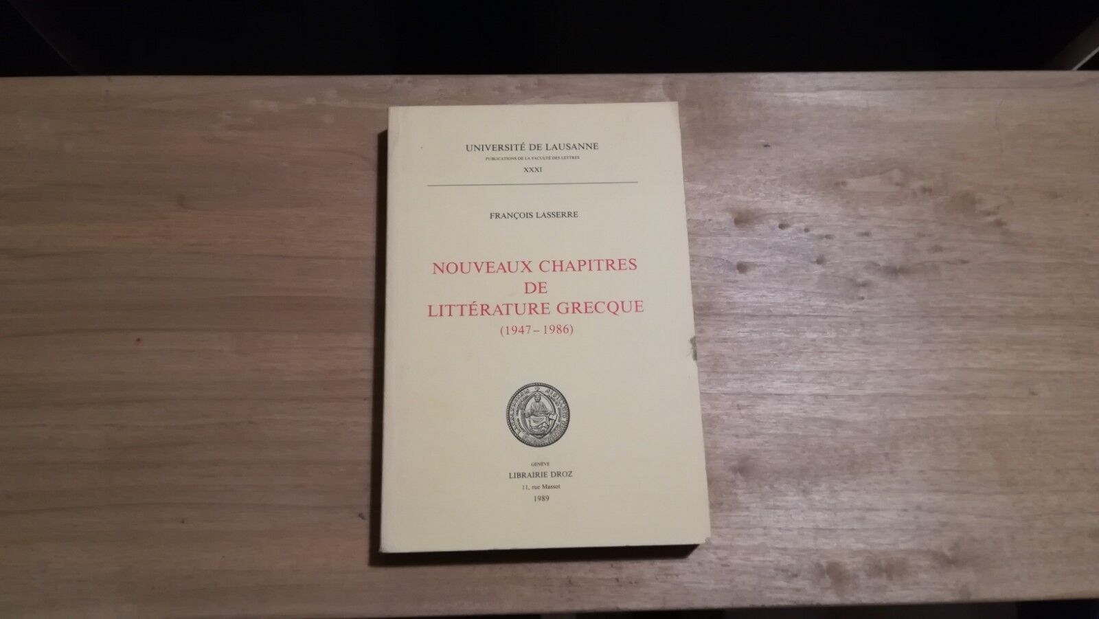 Nouveaux chapitres de Littиrature Grecque