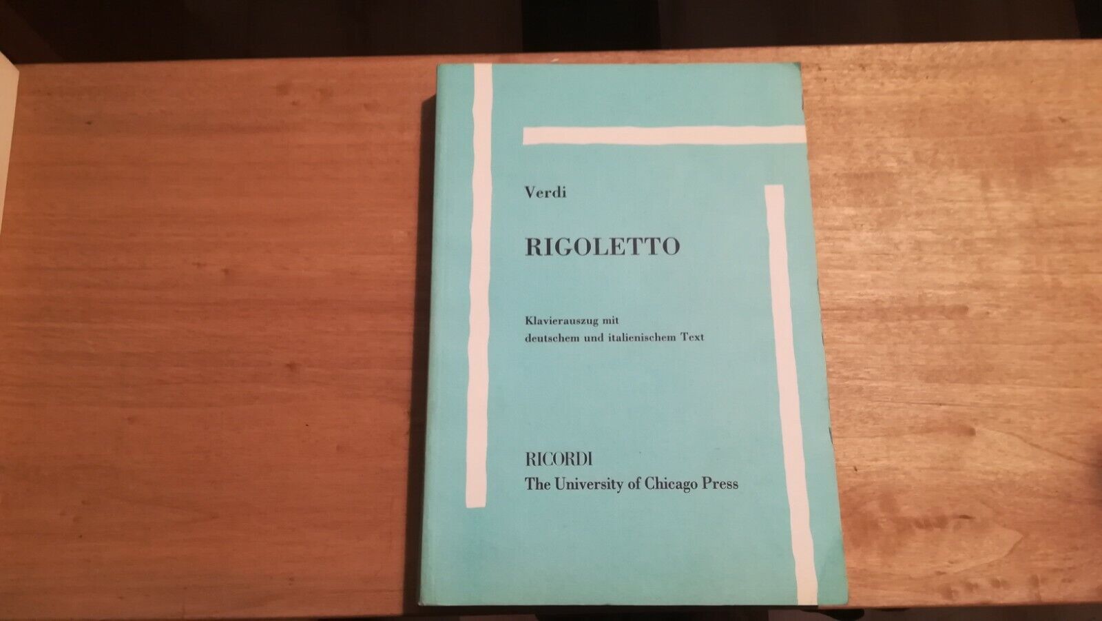 Rigoletto SPARTITO italiano tedesco canto e piano