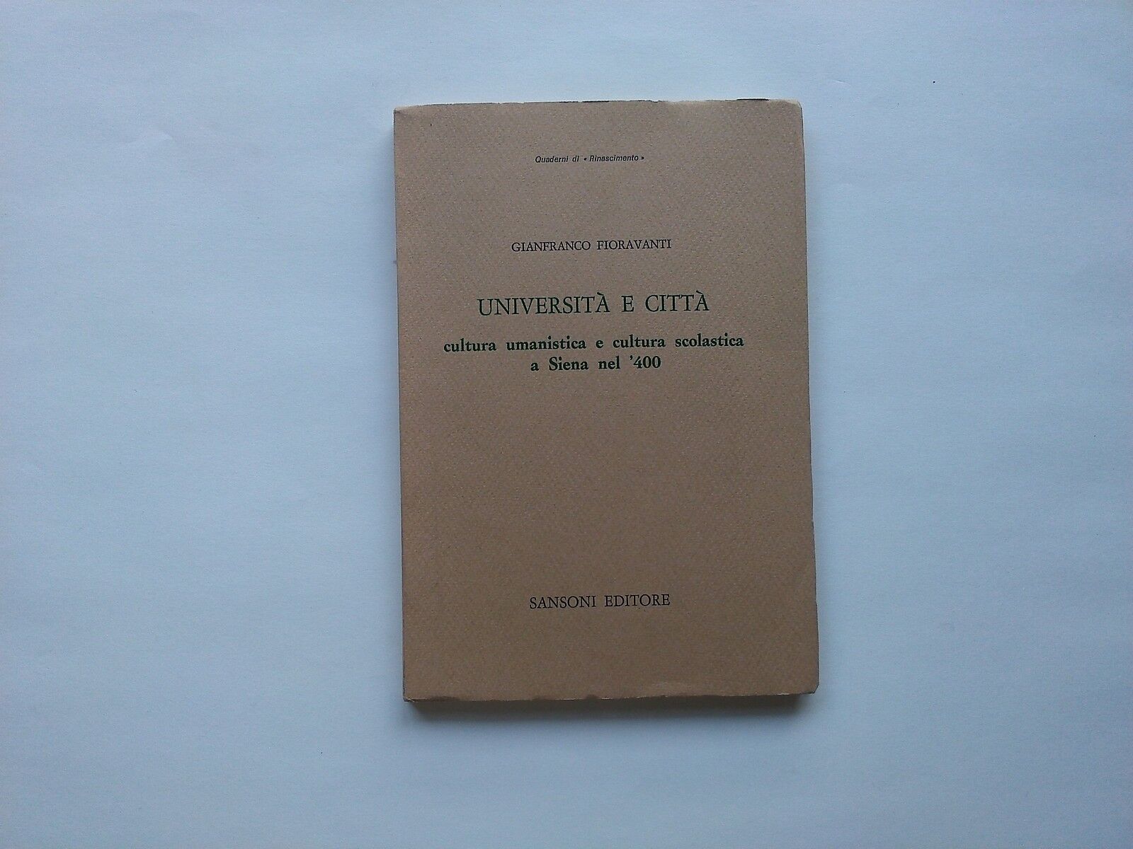 Universitа e cittа