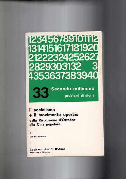 IL socialismo e il movimento operaio dalla rivoluzione d'ottobre alla …