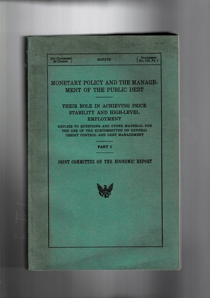 Monetary policy and the management of the public debt. Part …