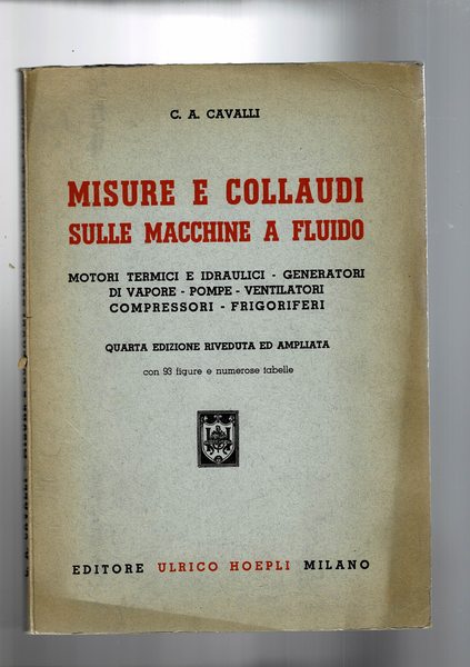 Misure e collaudi sulle macchine a fluido. Motori termici e …