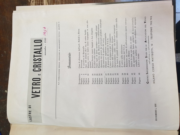 Vitrum lastre di vetro e cristallo, rivista mensile di studi …