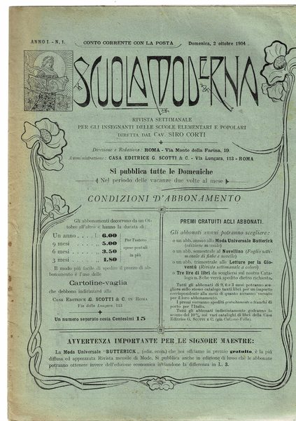 Scuola moderna rivista settimanale per gli insegnanti delle scuole elementari …