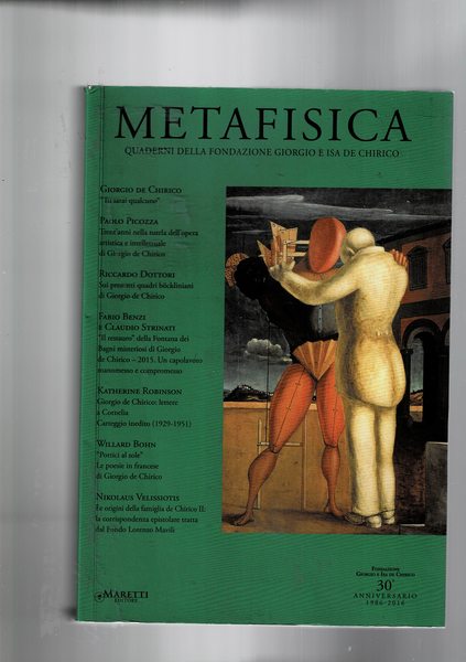 Metafisica Quaderni semestrali della fondazione Giorgio e Isa de Chirico …