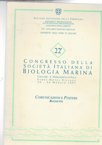 22° congresso della Società Italiana di Biologia Marina. Cagliari 20-24 …